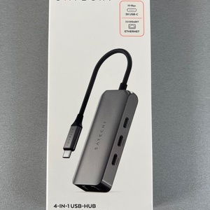 Satechi Hub 3 Θυρών USB 3.2 με σύνδεση USB-C / Ethernet Γκρι