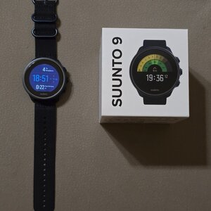 Suunto 9 Baro Titanium 50mm Αδιάβροχο Smartwatch με Παλμογράφο (Granite Blue Titanium)
