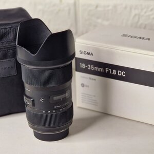 Sigma Crop Φωτογραφικός Φακός 18-35mm F1.8 DC HSM Σταθερός για Nikon F Mount Μαύρος
