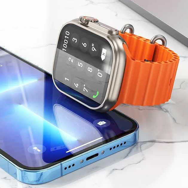 Hoco Y12 Ultra Smartwatch με Παλμογράφο (Μαύρο) | Skroutz.gr