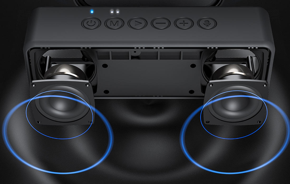 BlitzWolf Ηχείο Bluetooth 30W με Διάρκεια Μπαταρίας έως 20 ώρες Μαύρο