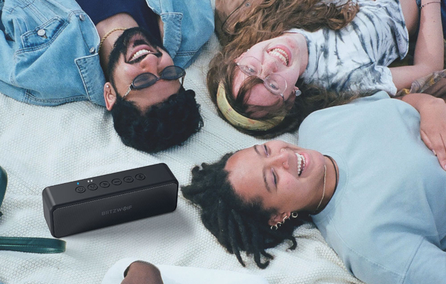 BlitzWolf Ηχείο Bluetooth 30W με Διάρκεια Μπαταρίας έως 20 ώρες Μαύρο
