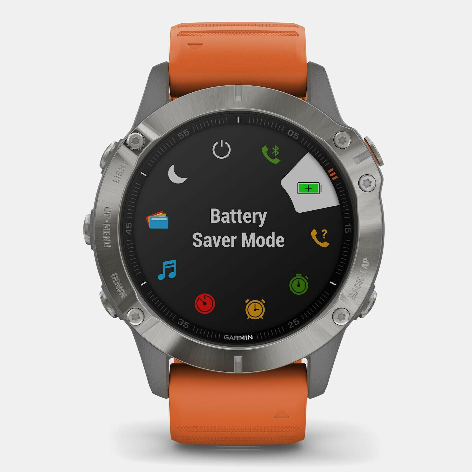 Garmin Fenix 6X Pro Solar Titanium 51mm Waterproof Smartwatch with