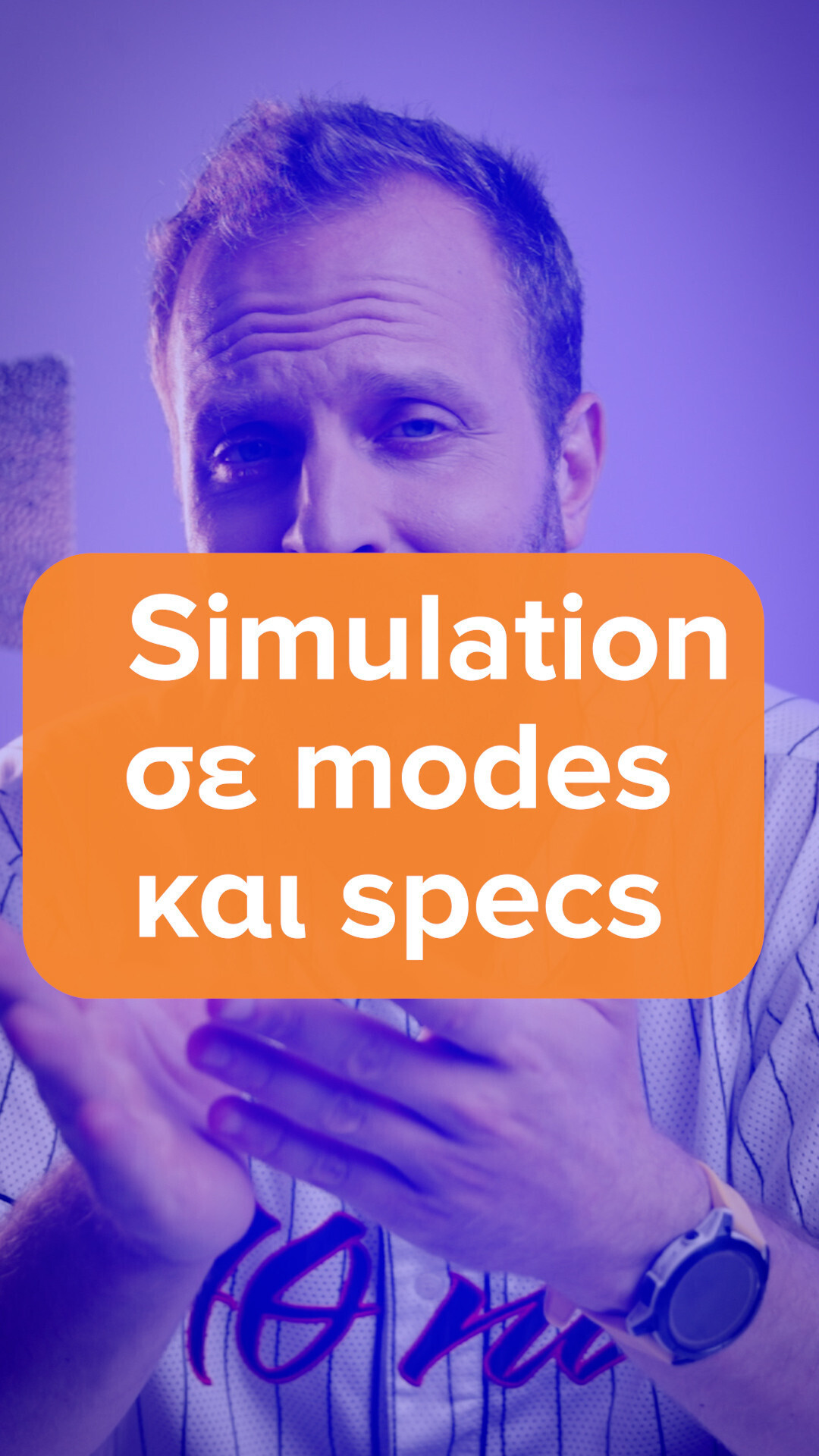 Simulation in modes and specs in the Action Camera