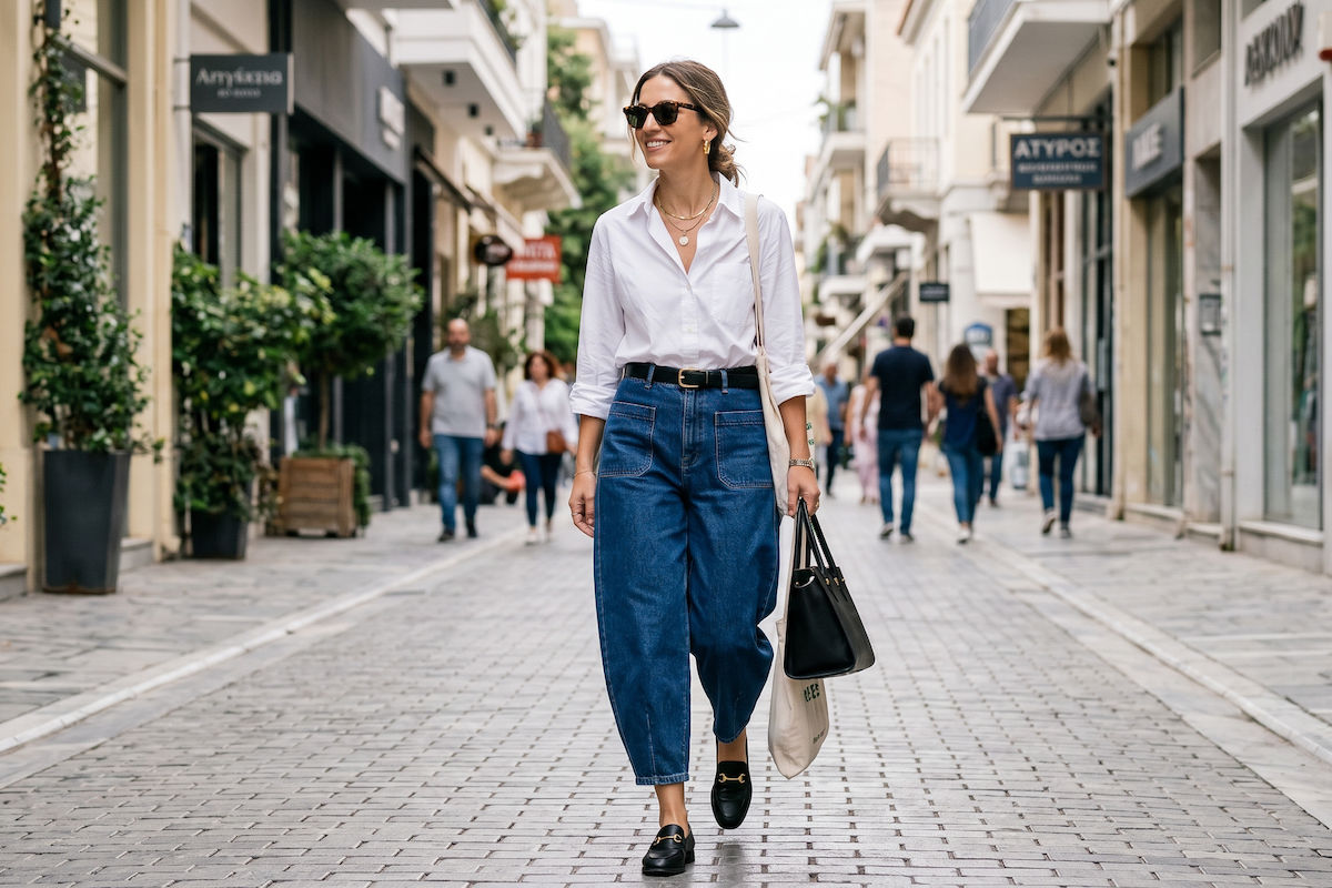 Barrel Leg Jeans: Το νέο denim trend που "αγκαλιάζει" τις καμπύλες σου
