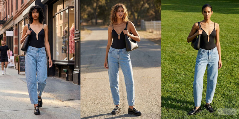Barrel Leg Jeans: Το νέο denim trend που "αγκαλιάζει" τις καμπύλες σου