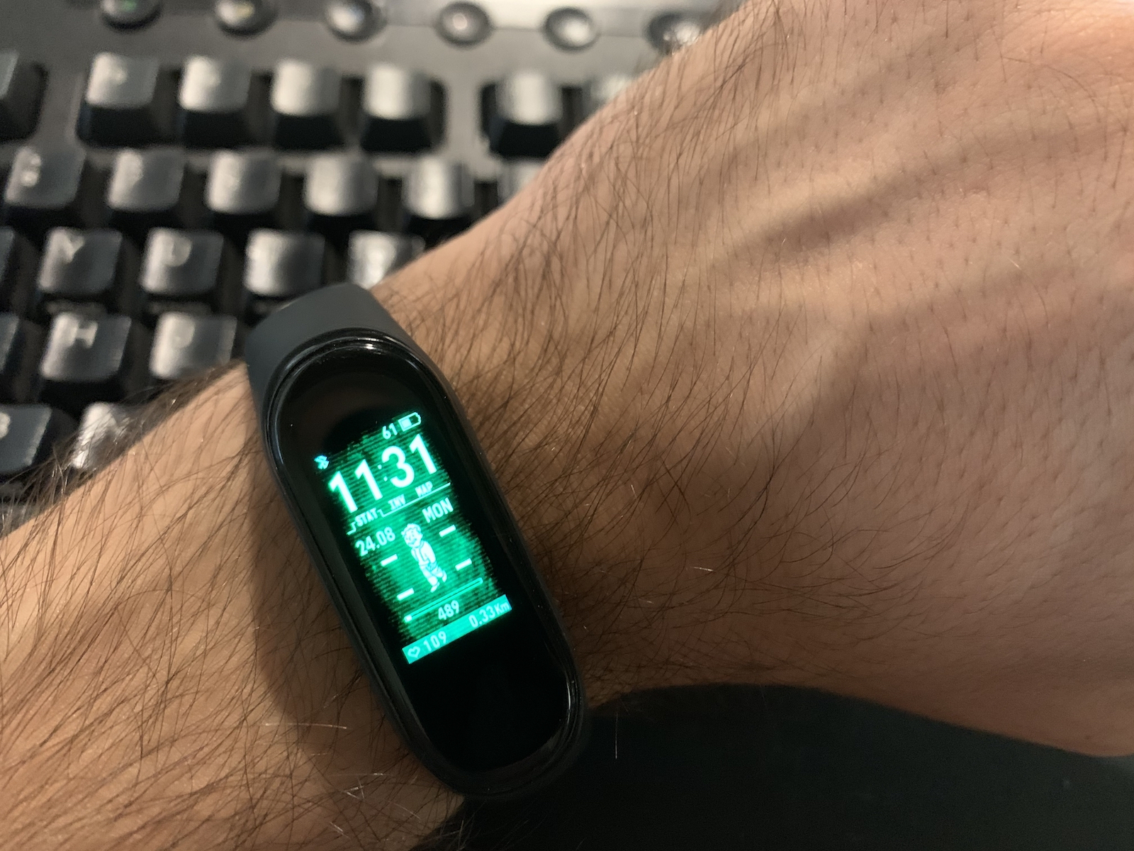 Xiaomi Mi Smart Band 4 Impermeabil cu Monitor de Puls Negru