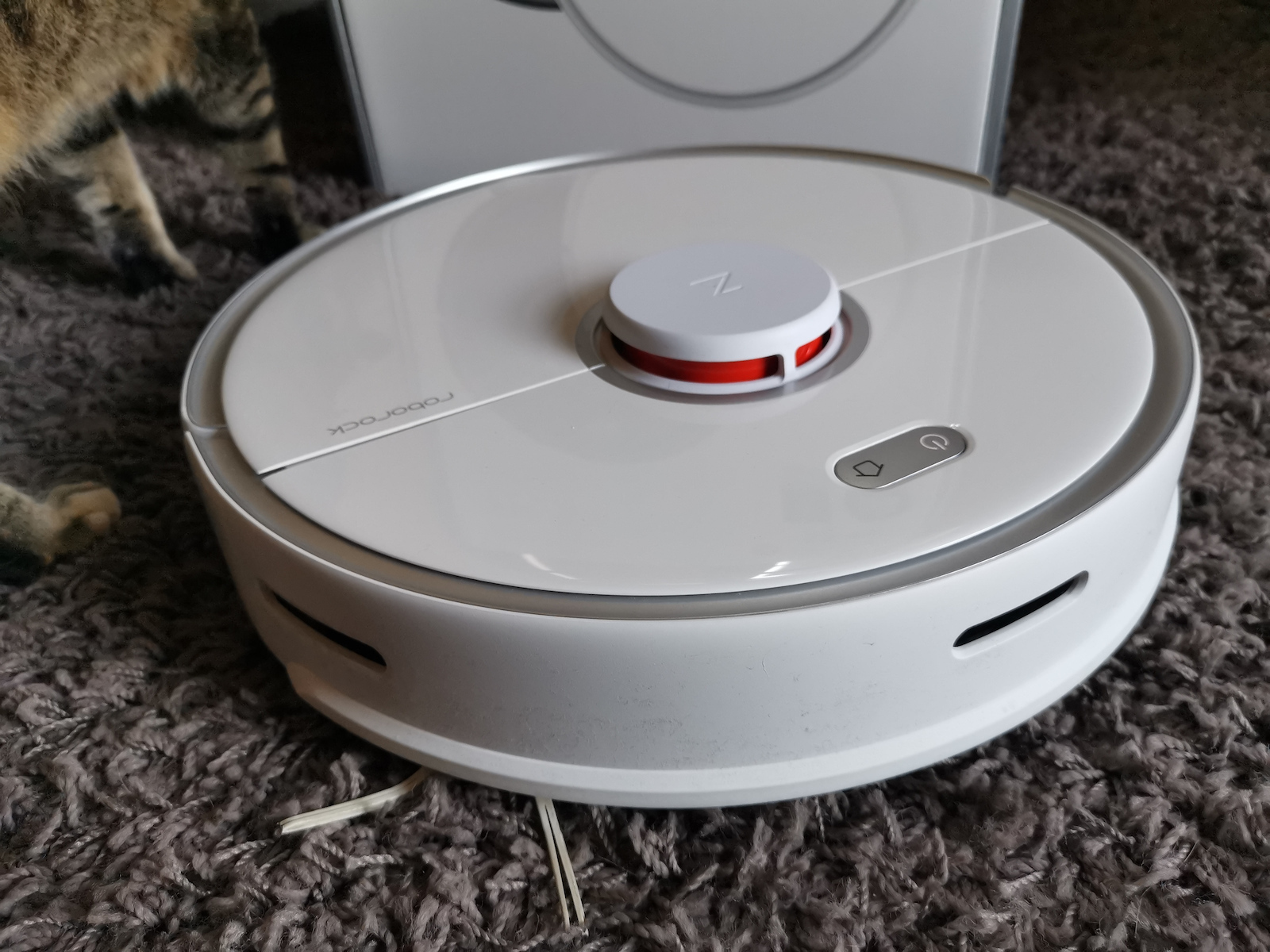 Roborock S5 Max Roboterstaubsauger zum Saugen & Wischen mit Kartierung und Wi-Fi Weiß