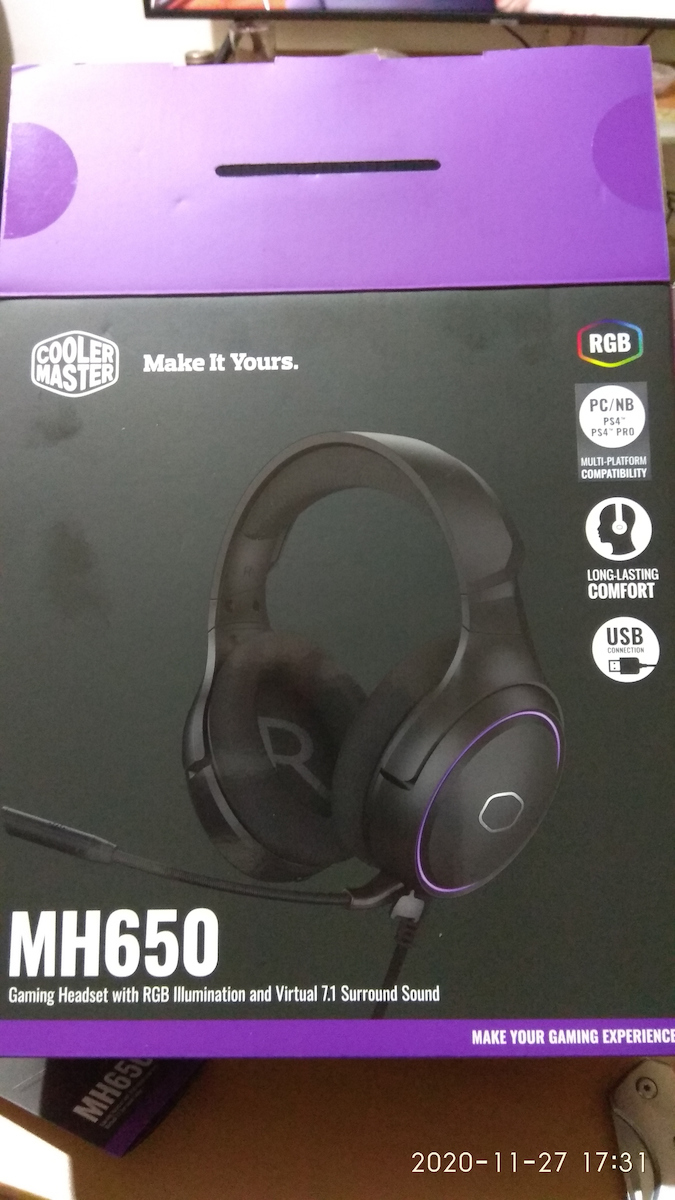CoolerMaster MH650 Over Ear Gaming Headset with Connection USB
