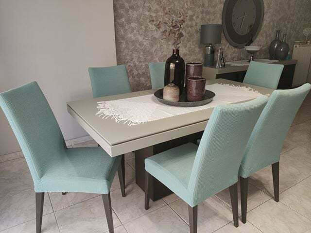 Ehome Jacquard Ελαστικό Κάλυμμα Καρέκλας Μαύρο Με Πλάτη 40εκ.