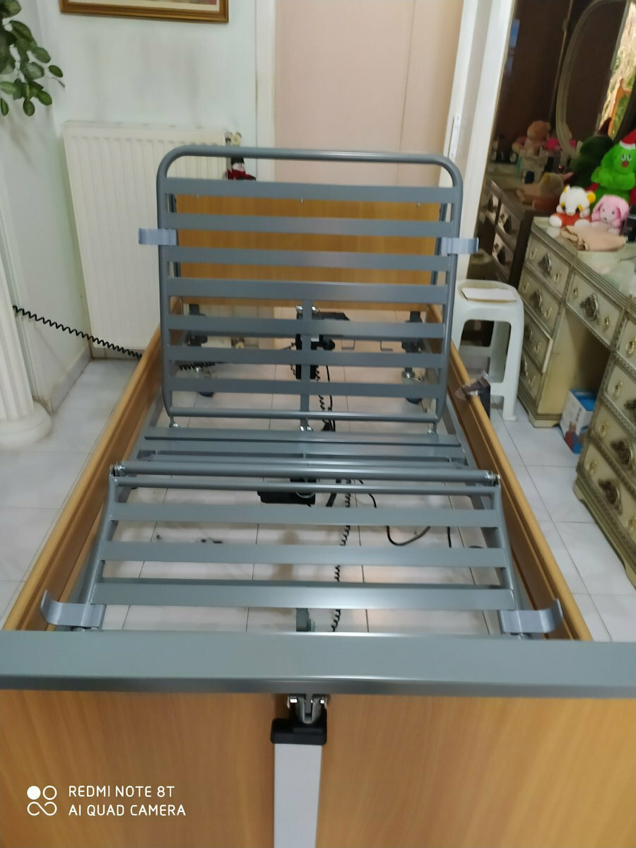 TekVor Care Ecofit S Electric Poliedru Pat de spital cu Postat pe / Bara laterală / Roți / Frâne