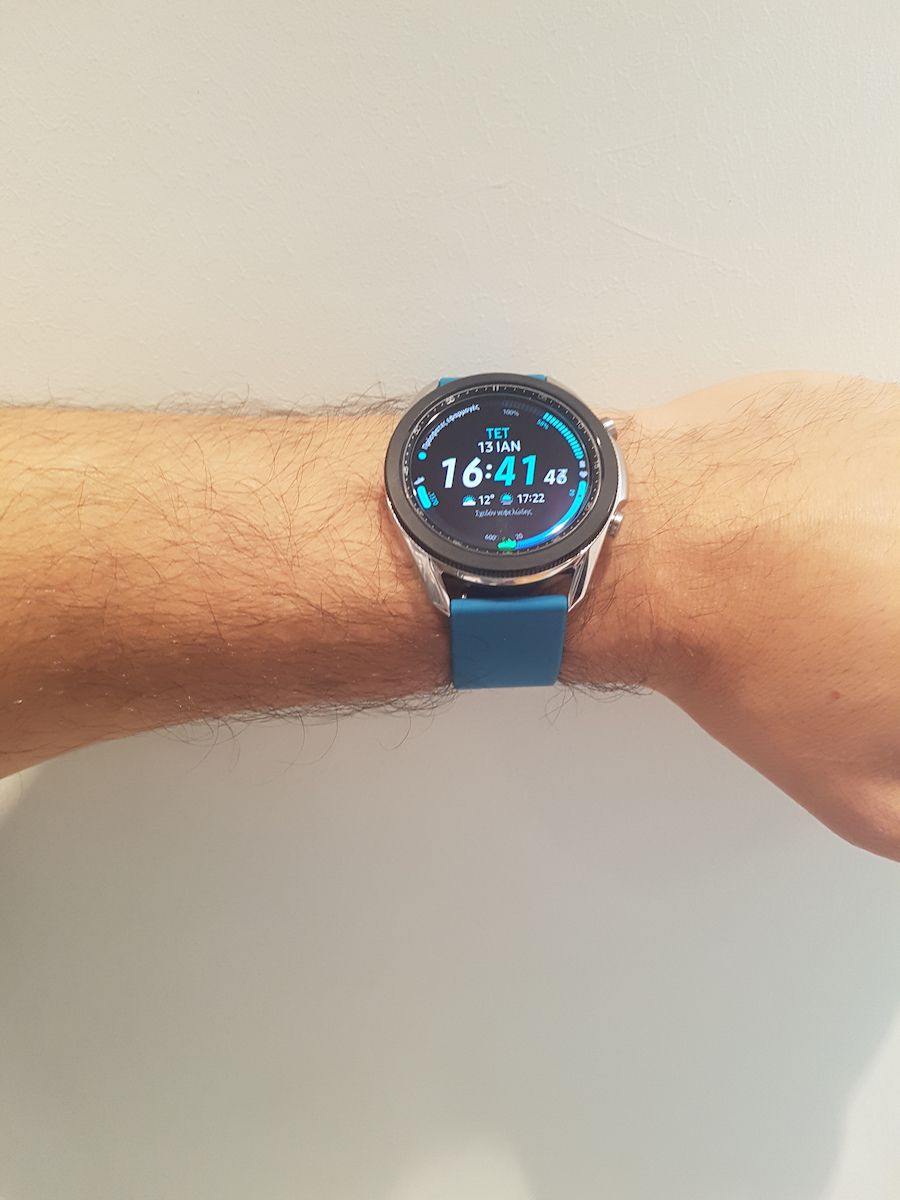 Samsung Galaxy Watch3 Stainless Steel 41mm Αδιάβροχο με Παλμογράφο (Mystic Silver)
