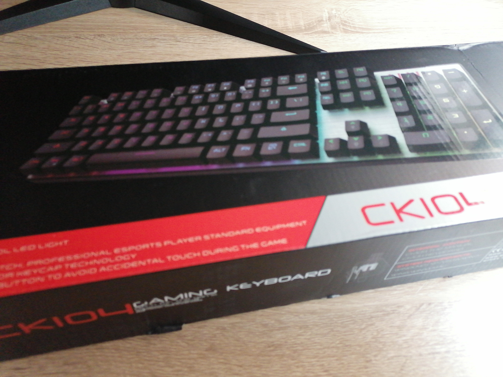 Motospeed Inflictor CK104 Gaming Μηχανικό Πληκτρολόγιο με Outemu Blue διακόπτες και RGB φωτισμό (Αγγλικό US) Κόκκινο