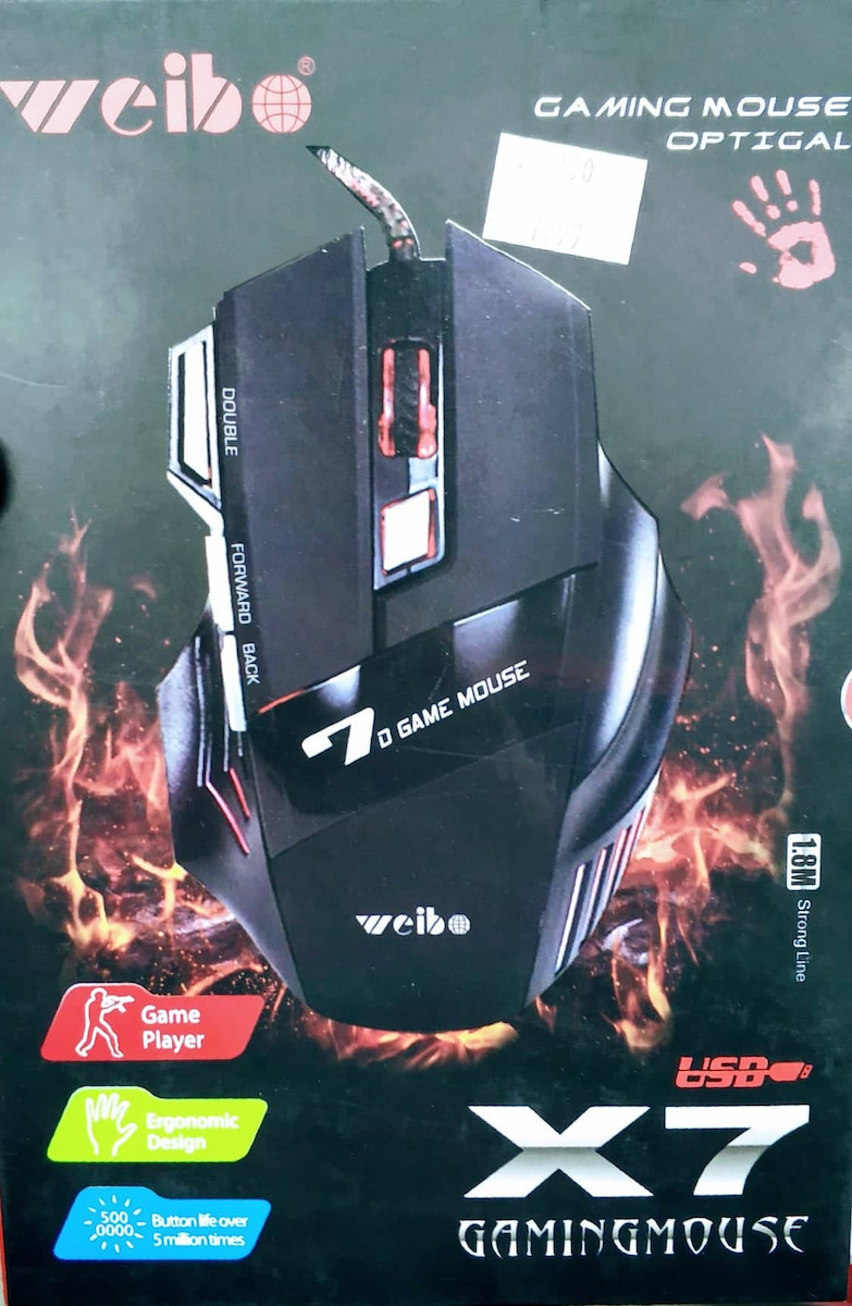 Weibo X7 Gaming Ποντίκι Μαύρο
