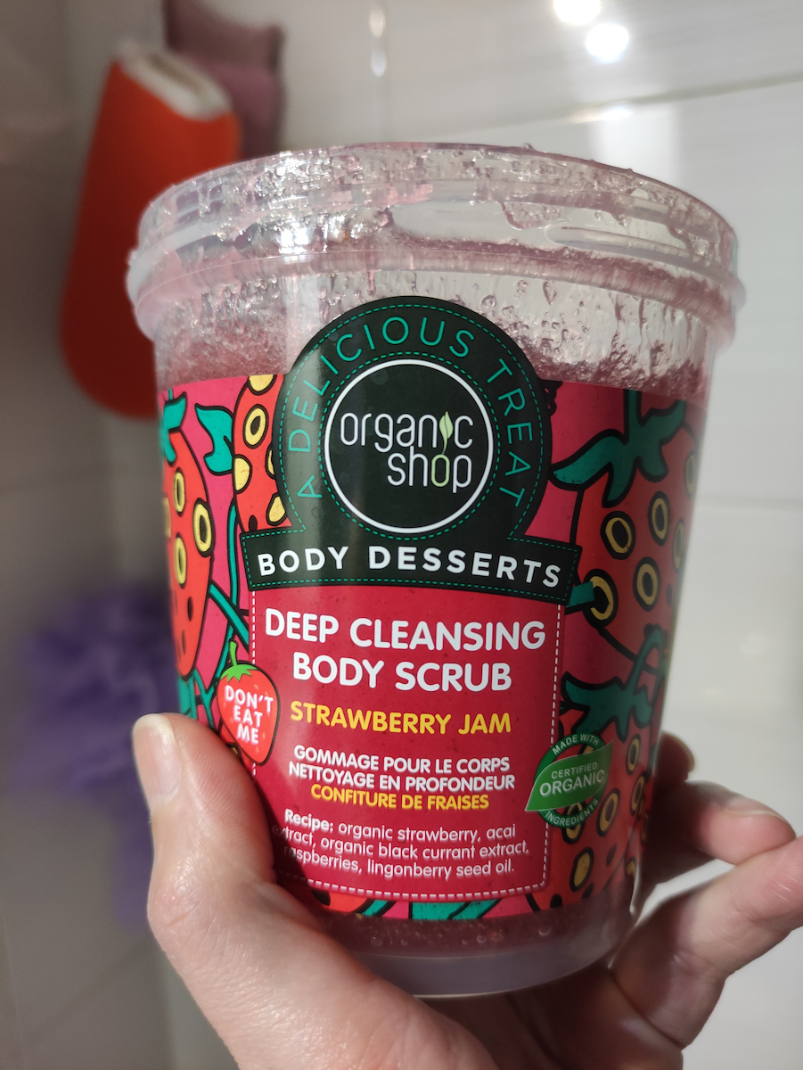 Organic Shop Body Desserts Scrub Body Strawberry Jam 450ml