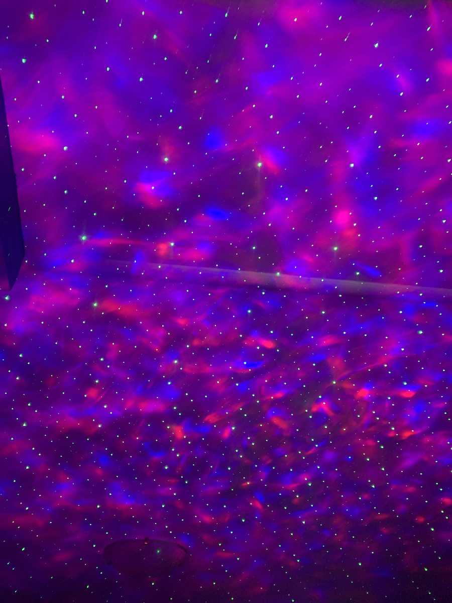 Andowl Led Kids Projector Lamp Starry with Star Projection Black 11x11x16εκ.