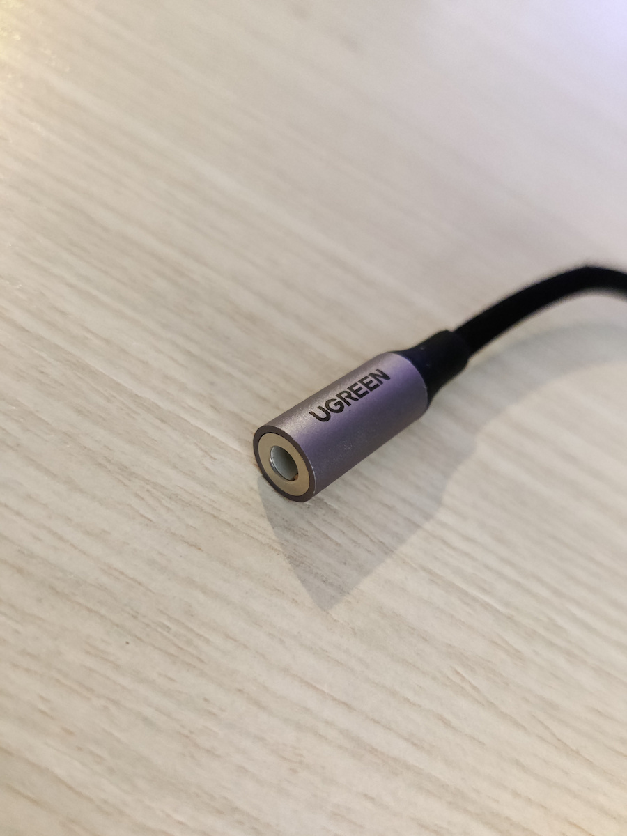 Ugreen Конвертор USB-C мъжки към 3.5mm женски Сив 1бр 30632