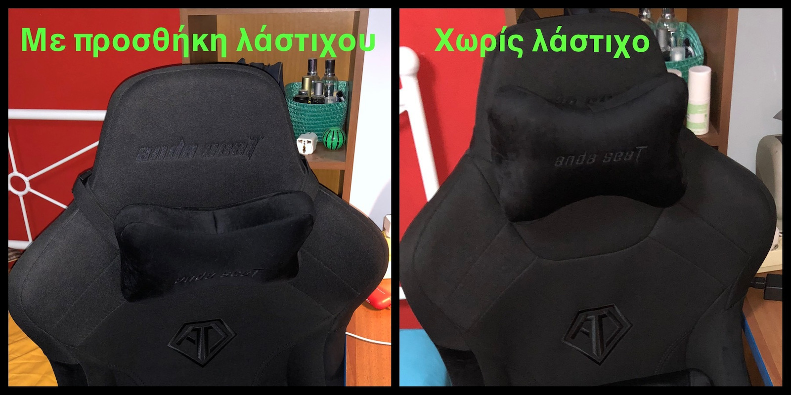 Anda Seat AD12XLLA T-Pro II Υφασμάτινη Καρέκλα Gaming με Ρυθμιζόμενα Μπράτσα Μαύρη