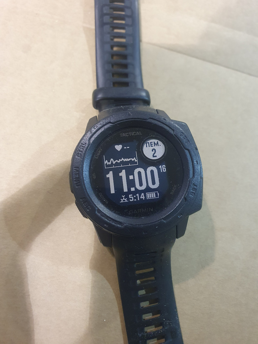Garmin Instinct Tactical Edition 45мм Водоустойчив Смартчасовник с Пулсомер (Черен)