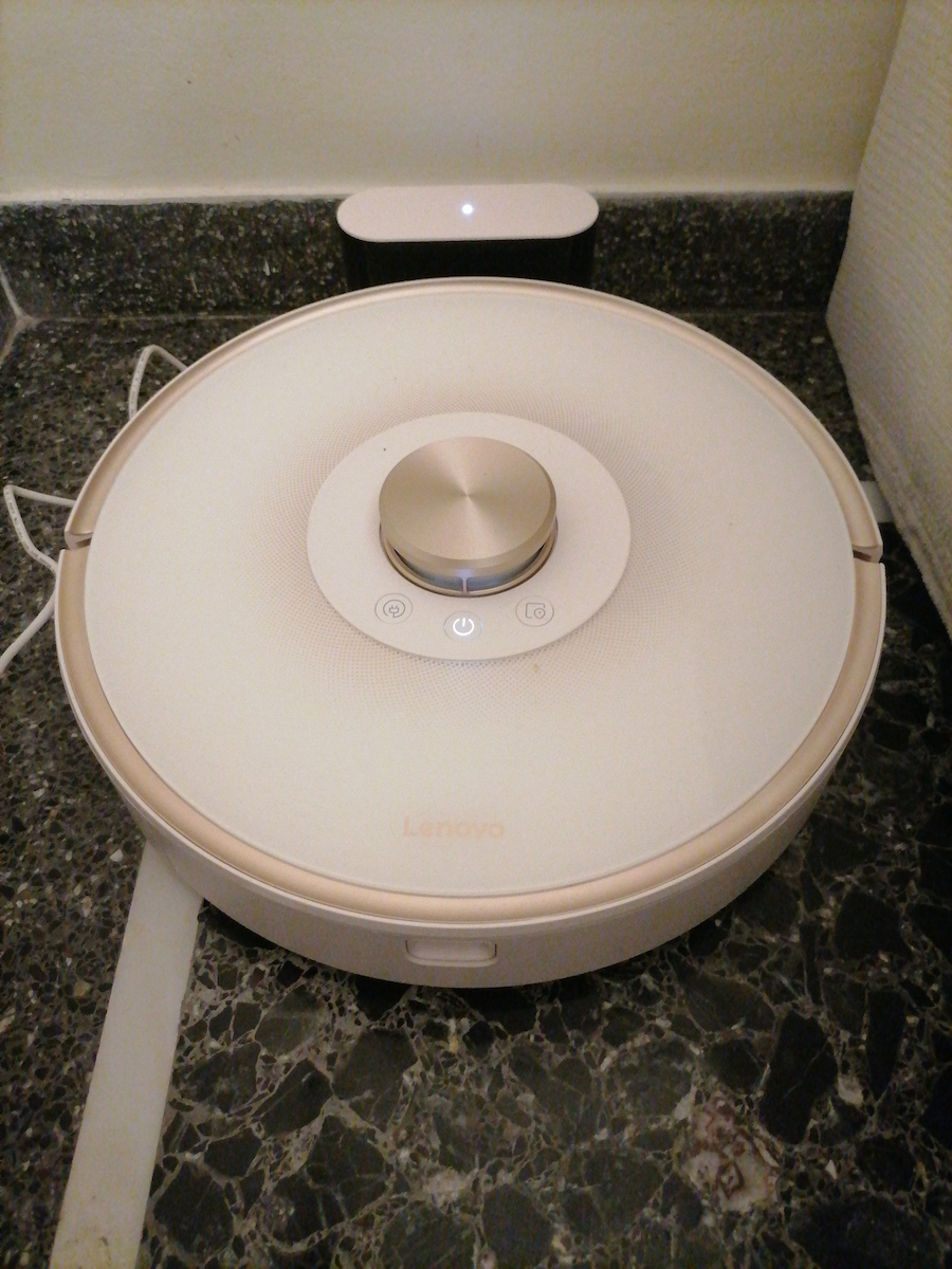 Lenovo T1 Roboter-Staubsauger mit Laser-Kartierung und 2700Pa Saugkraft Weiß