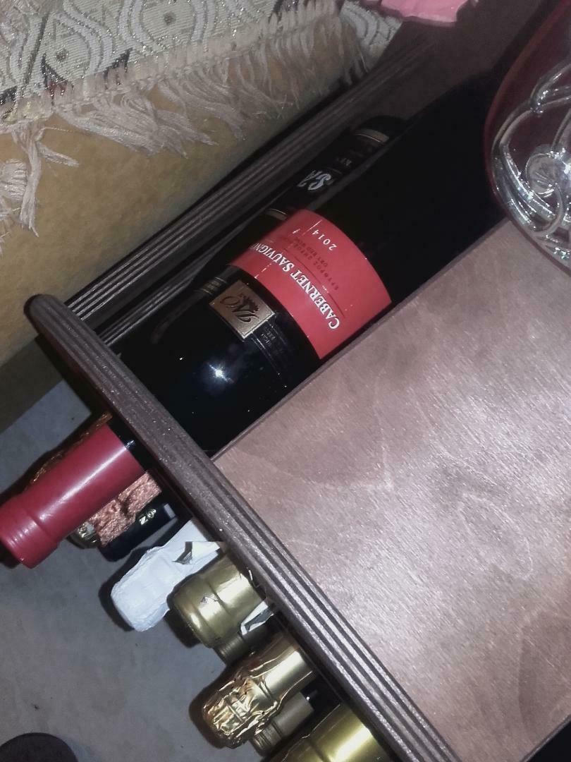 Ferrari Group Freistehend Weinkeller Hölzernes für 23 Flaschen Dark Brown 49x26.5x76εκ.