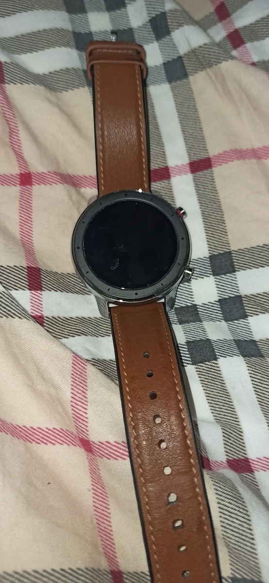 Amazfit GTR Stainless Steel 47mm Αδιάβροχο Smartwatch με Παλμογράφο (Καφέ)