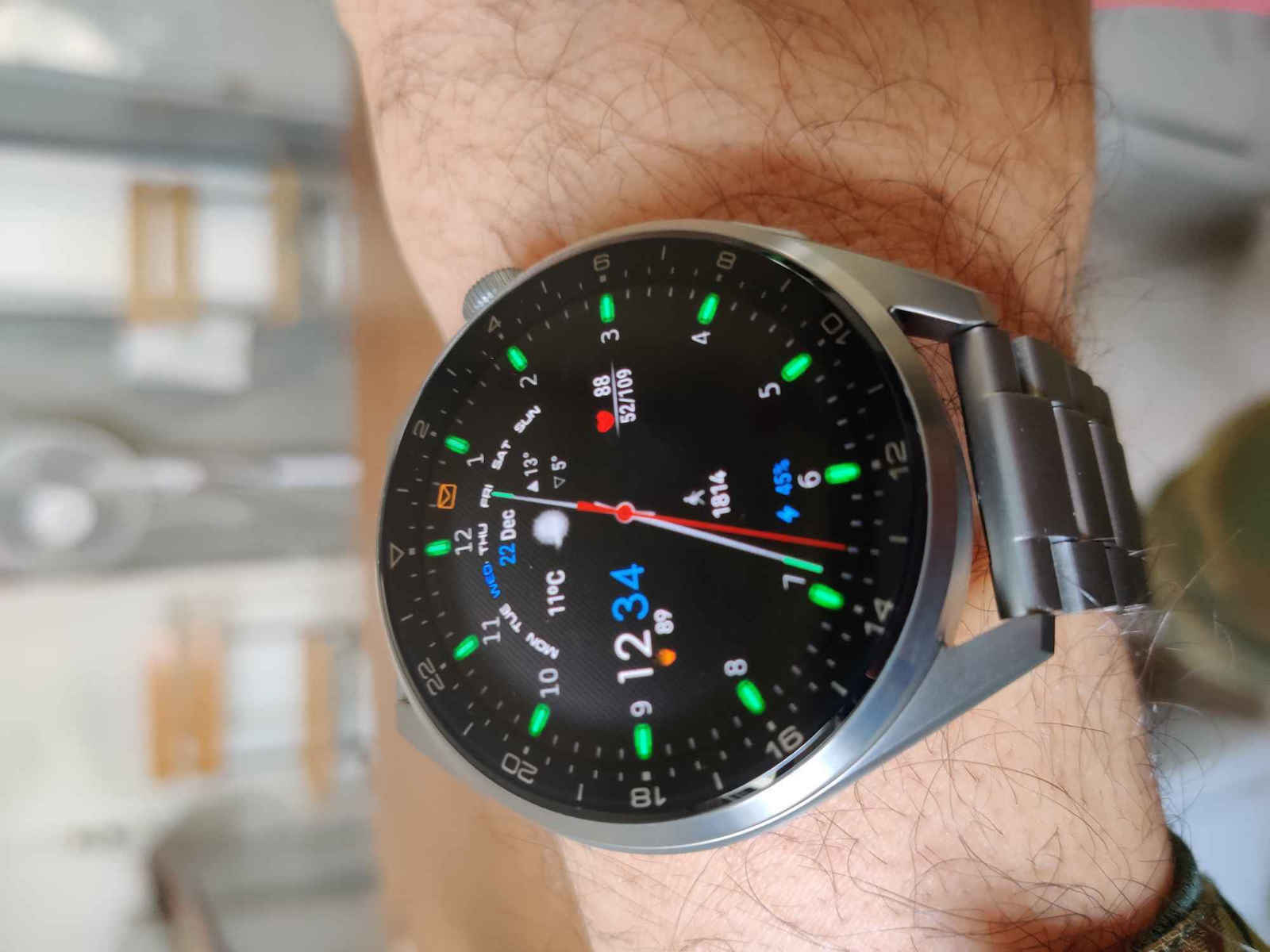 Huawei Watch 3 Pro Elite Titanium 48mm Αδιάβροχο με eSIM και Παλμογράφο (Ασημί)