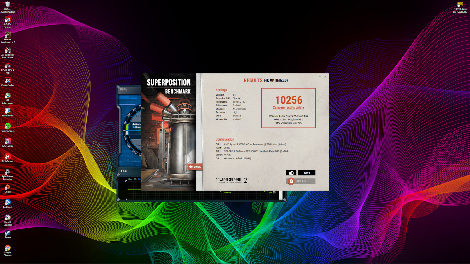 Colorful GeForce RTX 3060 Ti 8ГБ GDDR6 iGame Vulcan OC LHR-V Графична карта
