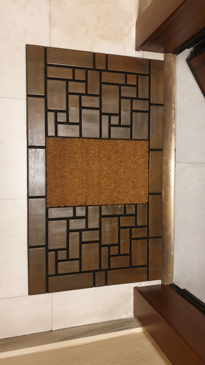 San Lorentzo Covor de Intrare Mochetă Brick Gri 45x75buc