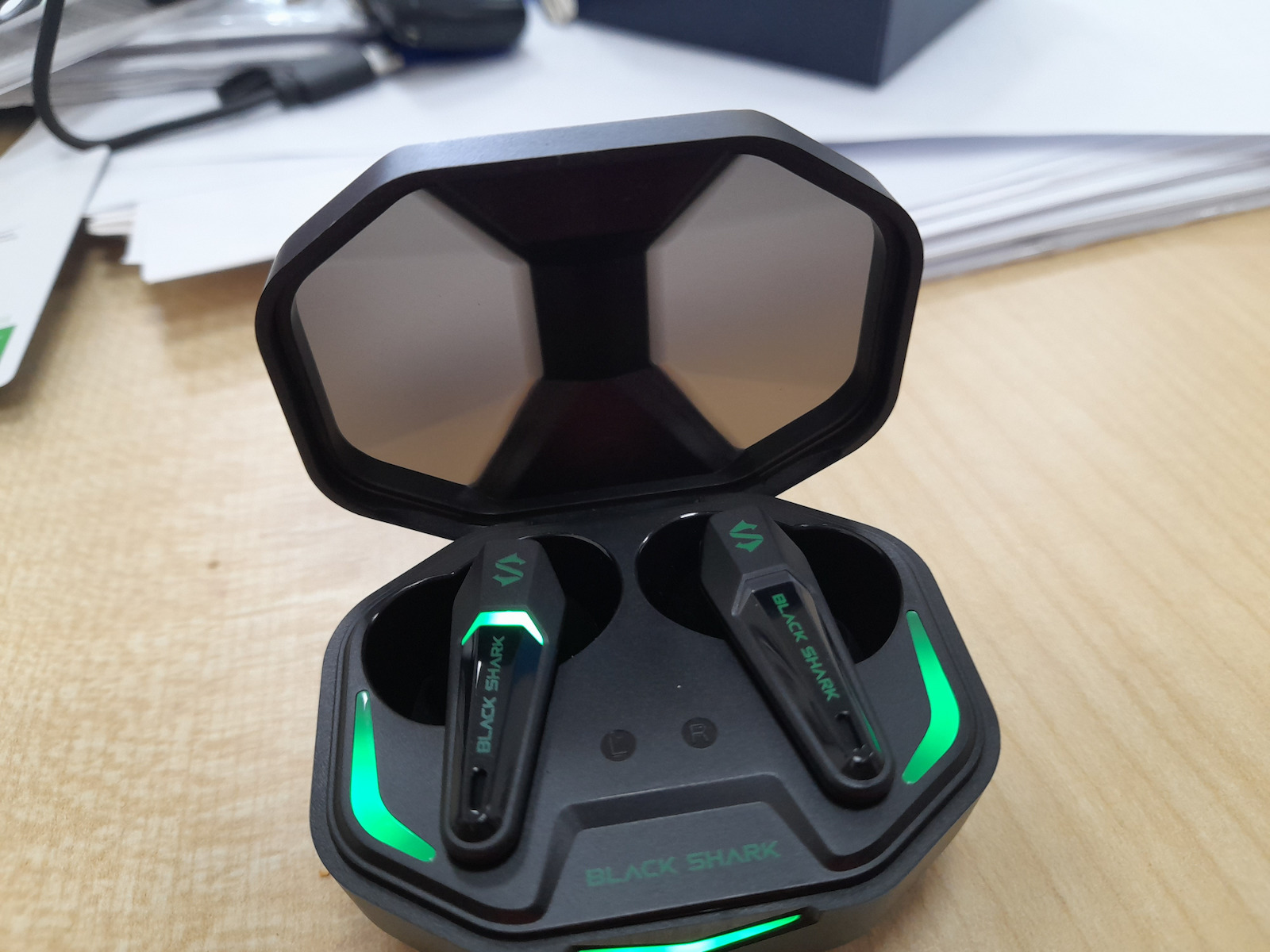 Black Shark Lucifer T1 In-ear Bluetooth Handsfree Ακουστικά με Θήκη Φόρτισης Μαύρα