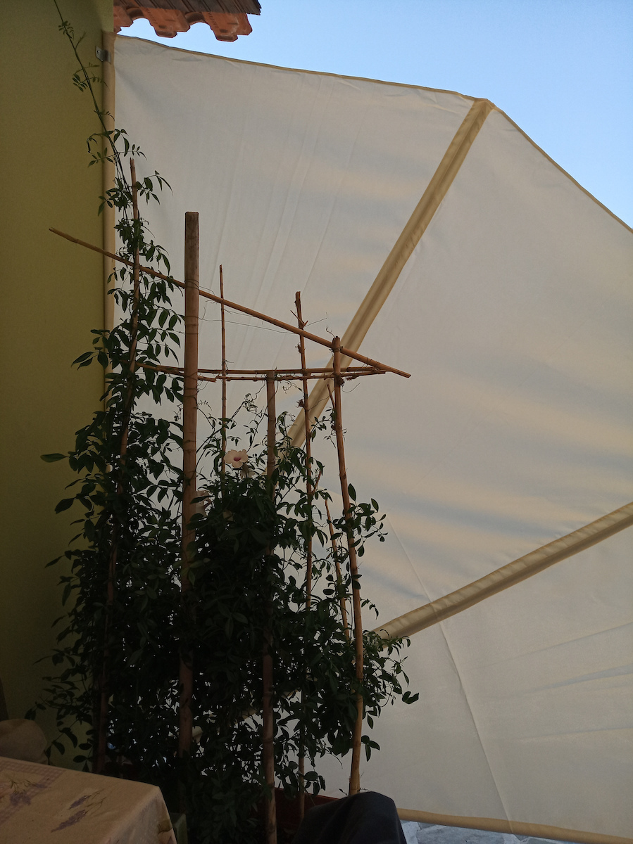 vidaXL Πλαϊνό Ρολό Σκίασης Βεράντας Κρεμ 1.4x1.4m