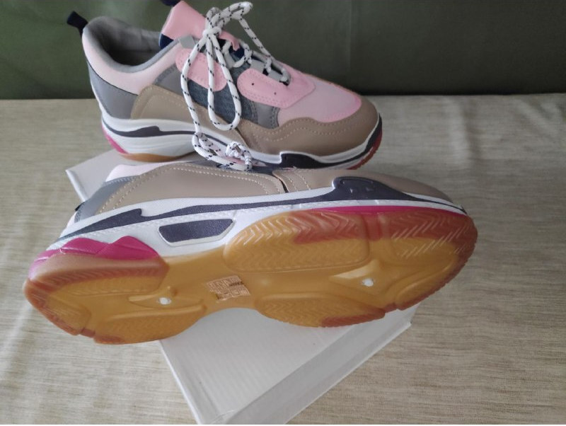 Damen Chunky Sneakers Rosa