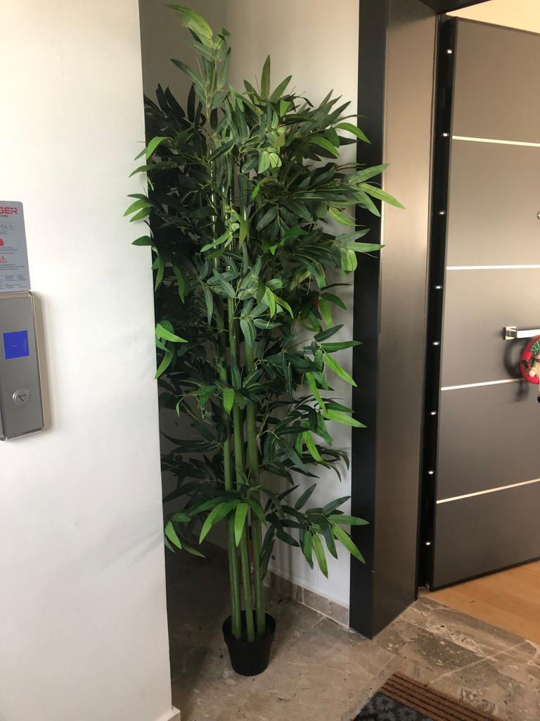 Artificial Outdoor Tree Bamboo Bamboo 180 Cm Green 180cm Outsunny