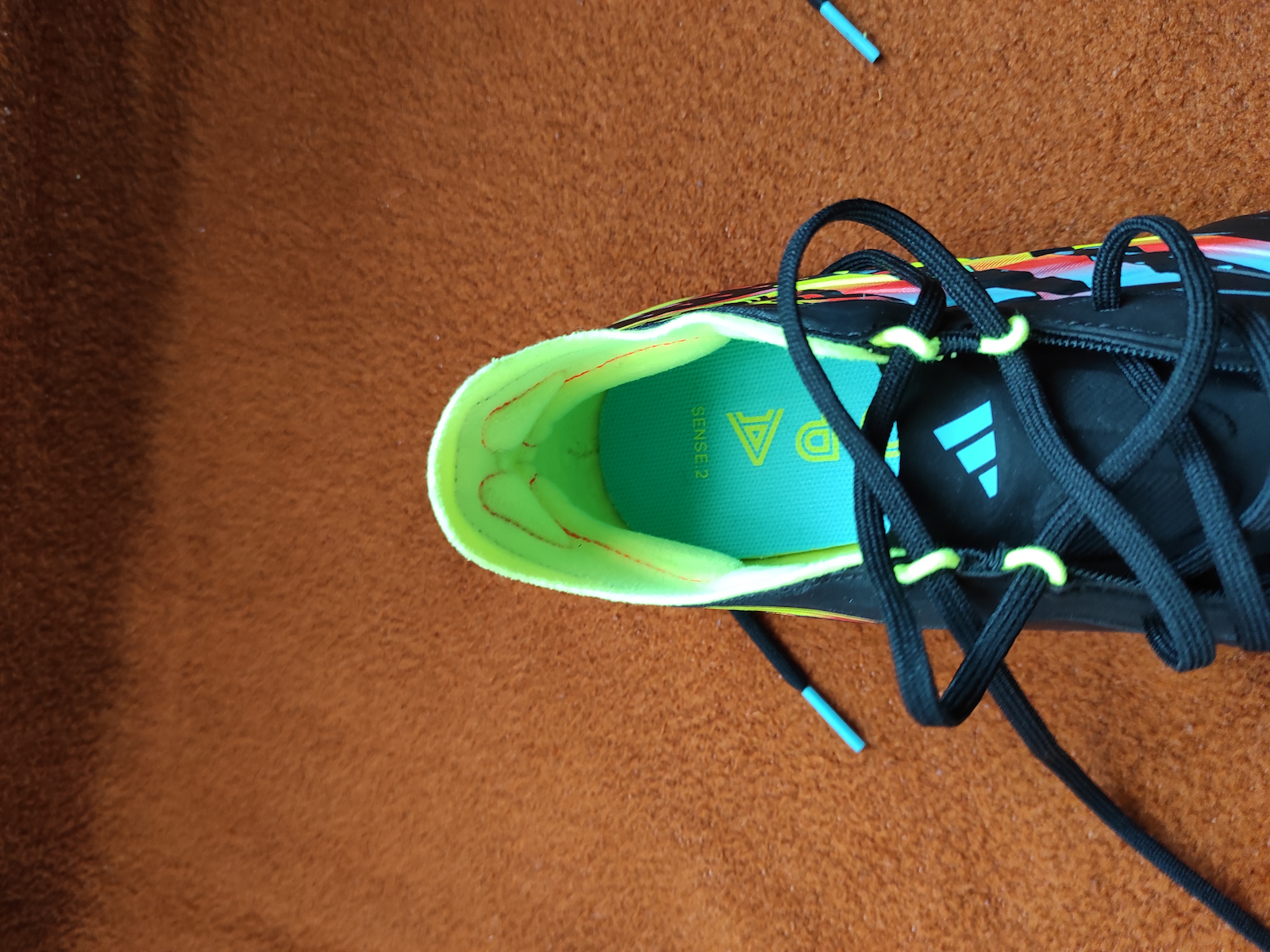 adidas Copa Sense.2 Fußballschuhe mit Stollen Core Black / Bright Cyan / Team Solar Yellow