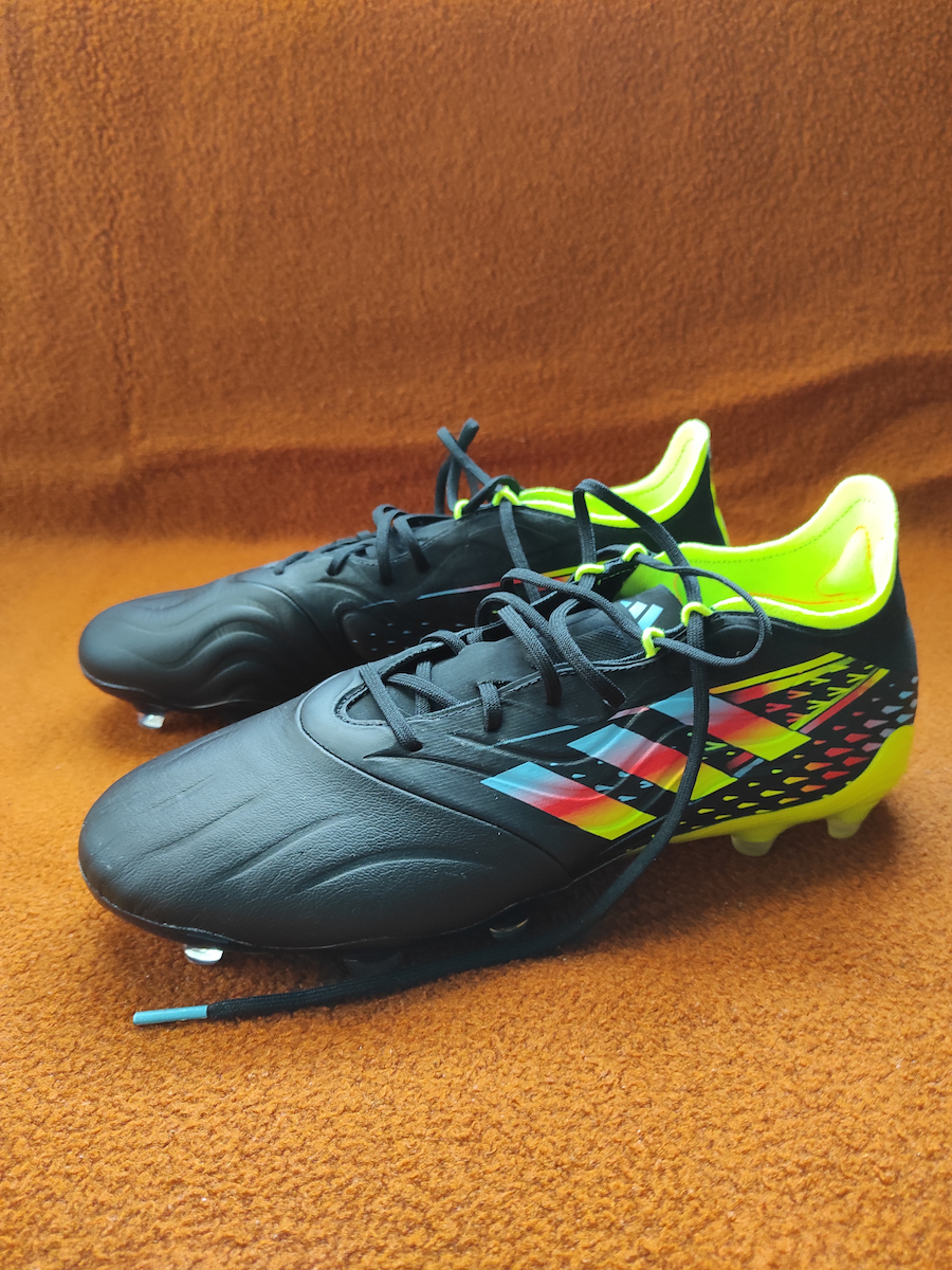 adidas Copa Sense.2 Fußballschuhe mit Stollen Core Black / Bright Cyan / Team Solar Yellow