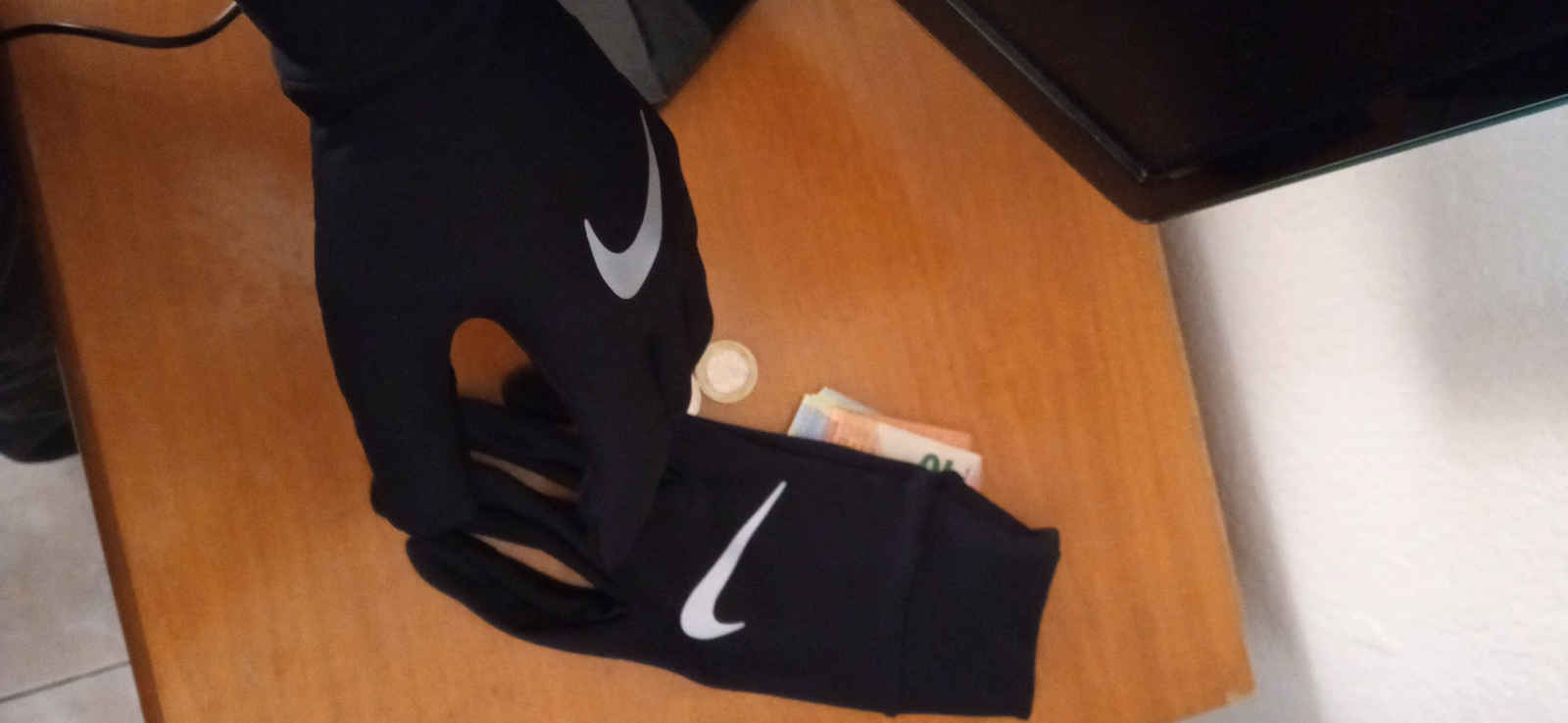 Gants de Running Nike M Fleece Rg - DN0576-082 - Noir
