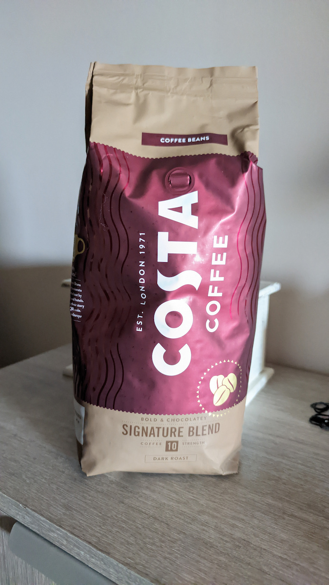 Costa Coffee Καφές Espresso Signature Dark Roast σε Κόκκους 1kg