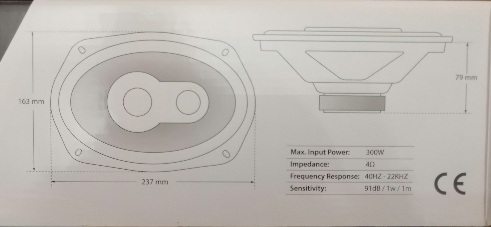 Gear GR-69F3 Σετ Ηχεία Αυτοκινήτου 6x9" (3 Δρόμων)