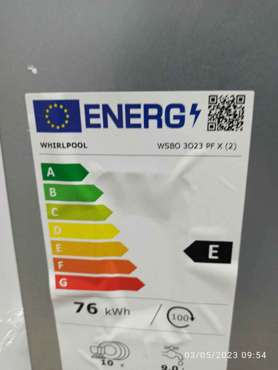 Whirlpool Einbaugeschirrspüler für 10 Gedecke B44.8xH82cm