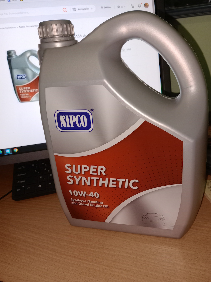 NIPCO Supersyntetic Λάδι Αυτοκινήτου 10W-40 4lt
