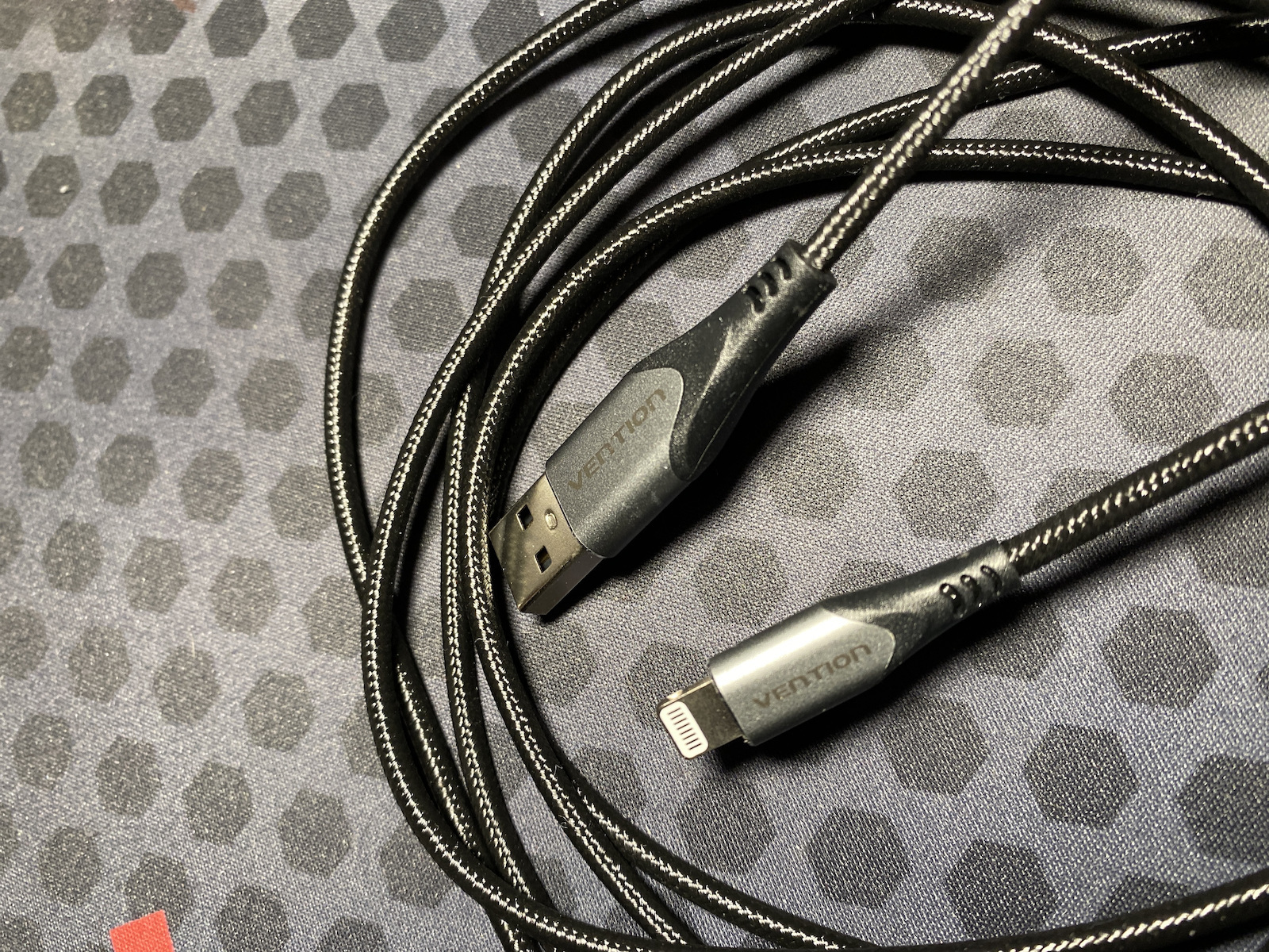 Vention Braided USB-A to Lightning Cable Γκρι 2m (LABHH)