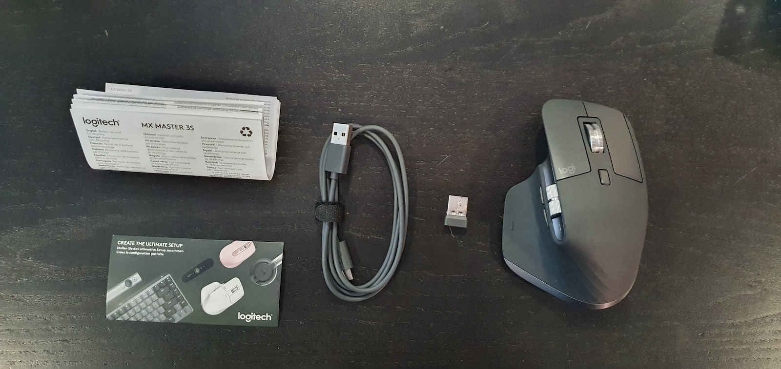 Logitech MX Master 3S Безжичен Ергономичен Bluetooth Мишка Графит