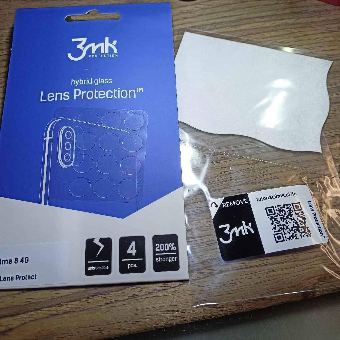 3MK Flexible Glass Film Prοtector Camera Protection Tempered Glass Transparent for the Realme 8/8 Pro