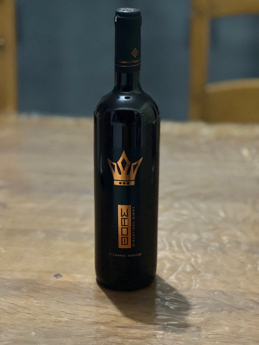 Limnos Organic Wines Βιολογικό Κρασί Θόας Ερυθρό Ημίγλυκο 750ml