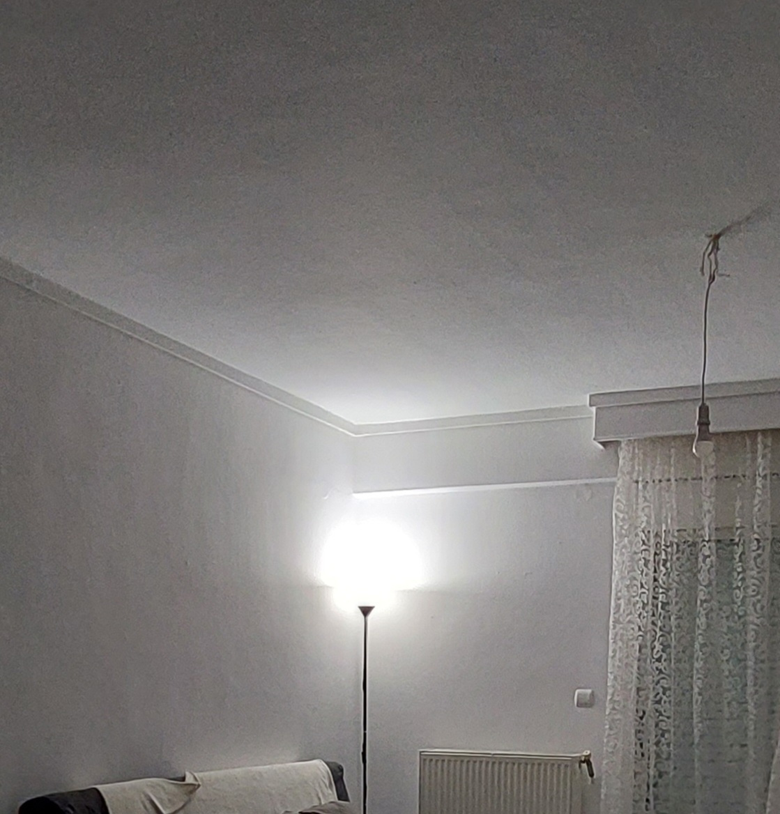 Homefit Audrey Lampa de podea Î178xL25cm. cu Soclu pentru Bec E27 Gri