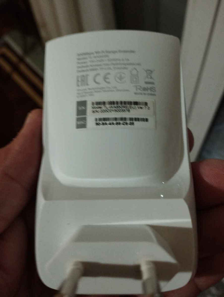 TP-LINK TL-WA850RE v7 WiFi Extender Single Band (2.4GHz) 300Mbps