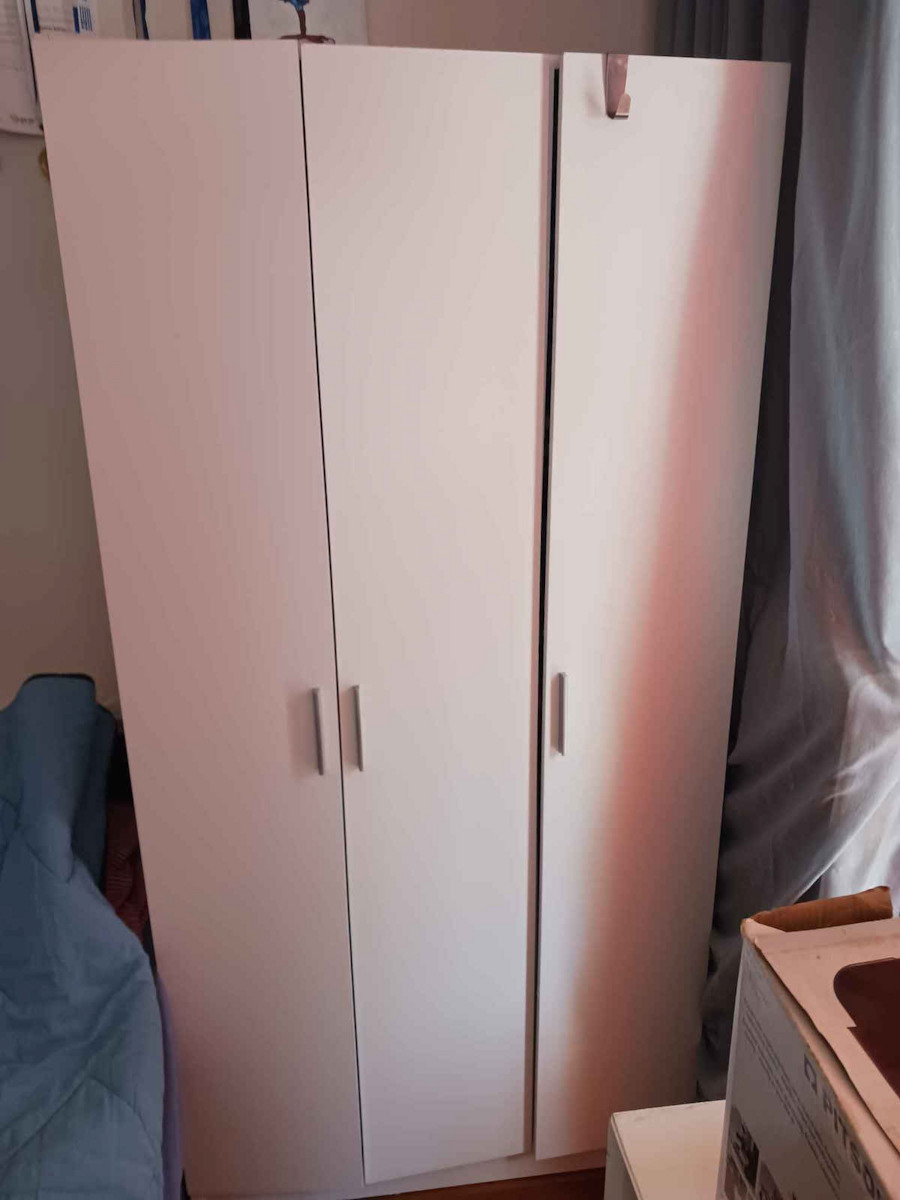 Wilson 3D Τρίφυλλη Ντουλάπα Begge 90x45x180cm