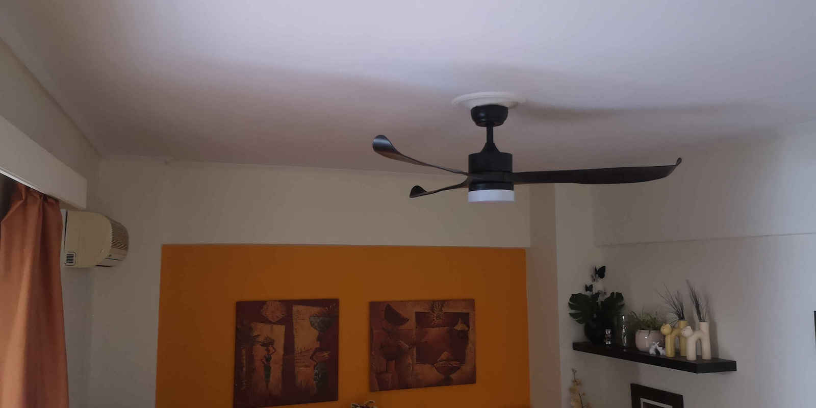 Primo Primo Deckenventilator 140cm mit Leuchte Braun / Schwarz