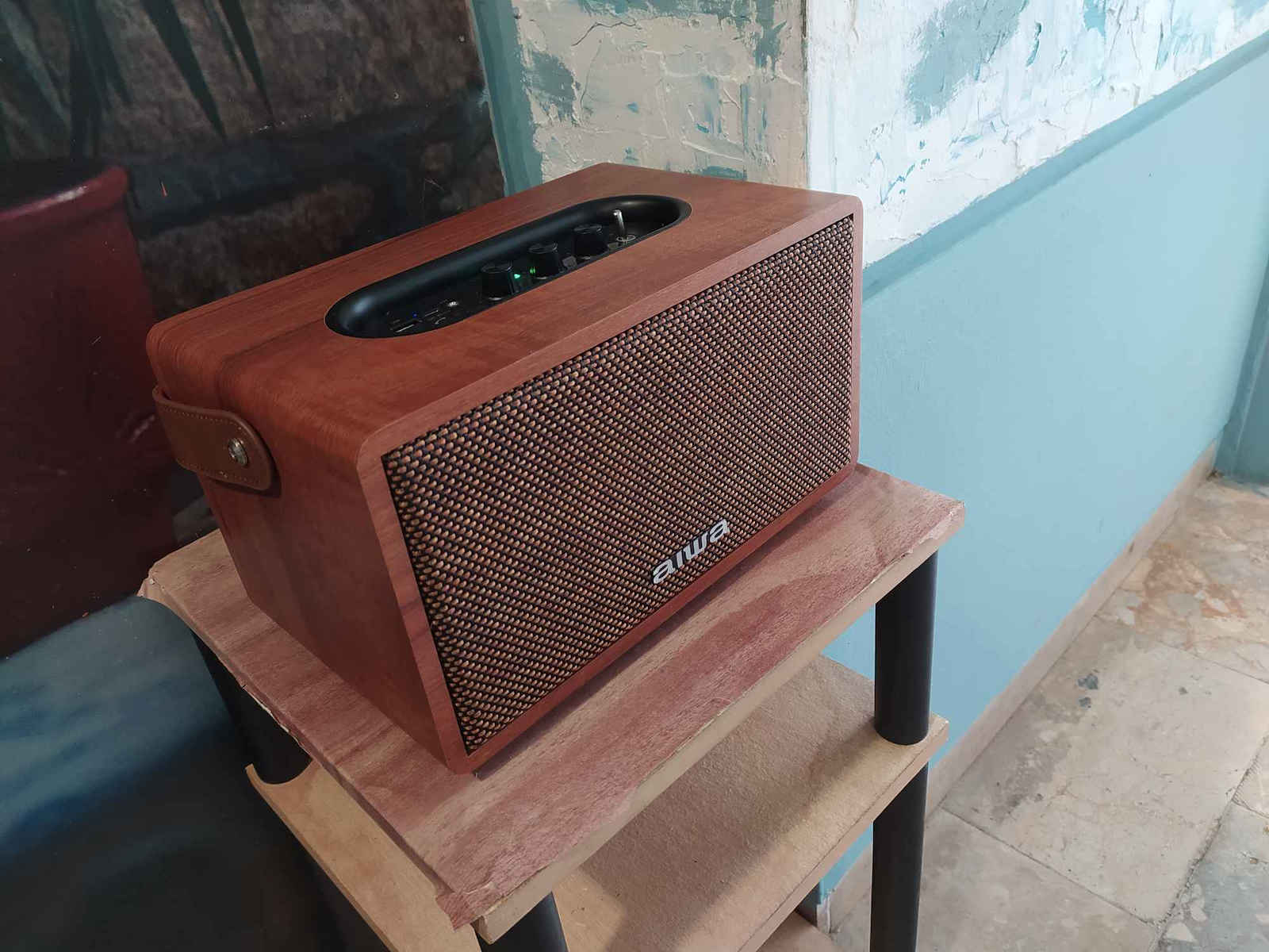 Aiwa Retro Plus MIX150/BR Ηχείο Bluetooth 80W με Διάρκεια Μπαταρίας έως 14 ώρες Καφέ
