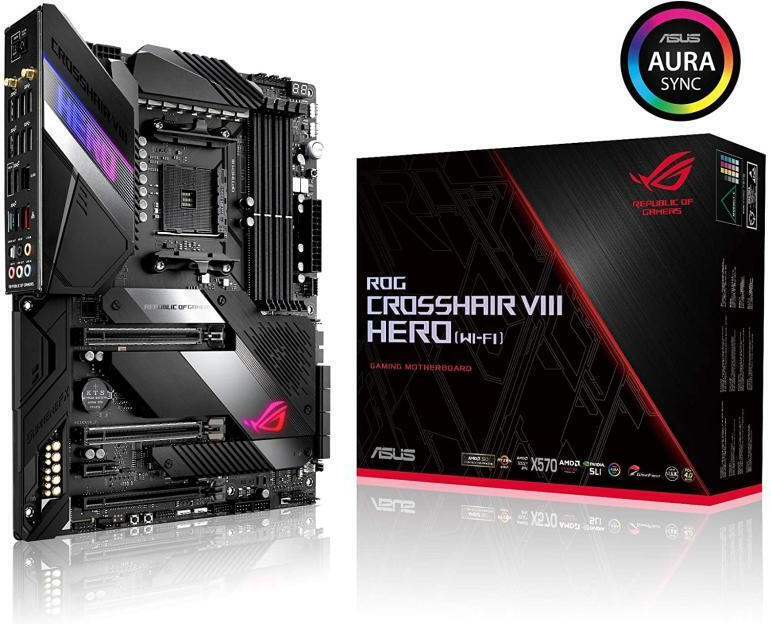 Asus ROG Crosshair VIII Hero X570 Motherboard ATX με AMD AM4 Socket